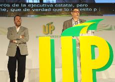Miguel Carballeda, Presidente de UP, la ONCE y su Fundación y Jose Luis Pinto, Secretario General de UP 