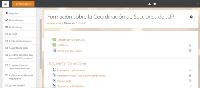 En la imagen se observa la página principal de la plataforma MoodleCloud, donde se detallan la estructura, foros y contenidos de la formación