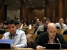 Paco Gallego y Ramón Estevez en el XXX Aniversario del CJE