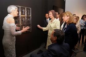 Inauguración de la Bienal por SM La Reina
